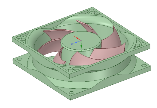 散热器风扇 stp缩略图